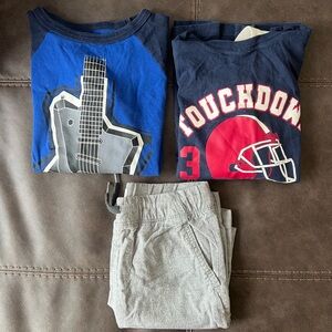 Old Navy Kids Long Sleeve Tees - Blue and Navy with Graphics